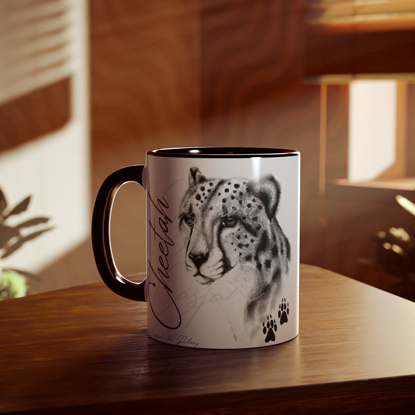 Cheetah Ceramic Coffee Mug